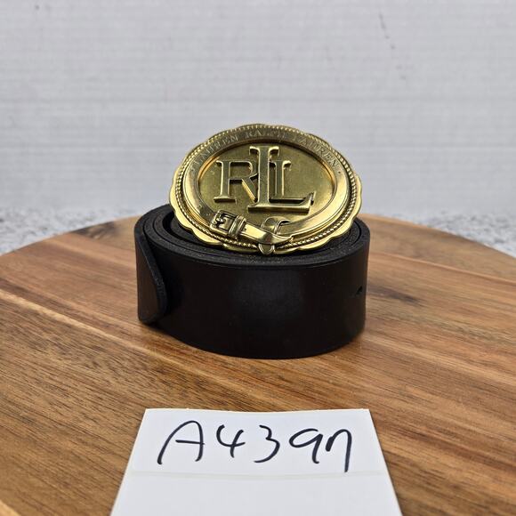 Lauren Ralph Lauren Women Small Vintage Logo Western Buckle Belt Statement Piece main image 10